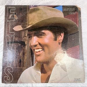 ELVIS PRESLEY Vintage Vinyl Record w/ Cover - Guitar Man 1981 - AAL1-3917 Stereo